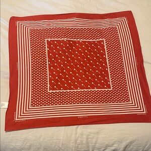 Lovestitch Red and White Patterned Scarf